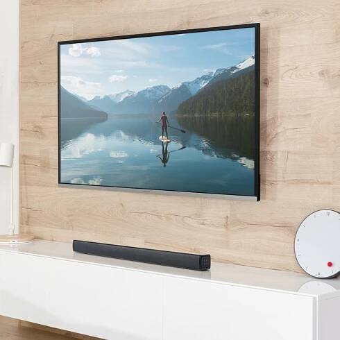 Panasonic SC-HTB100 stereofonní ozvučení pro domácí kino (45W, HDMI, Bluetooth, optický vstup, basreflexní otvor, držák na stěnu), černá - Značkový obchod Panasonic
