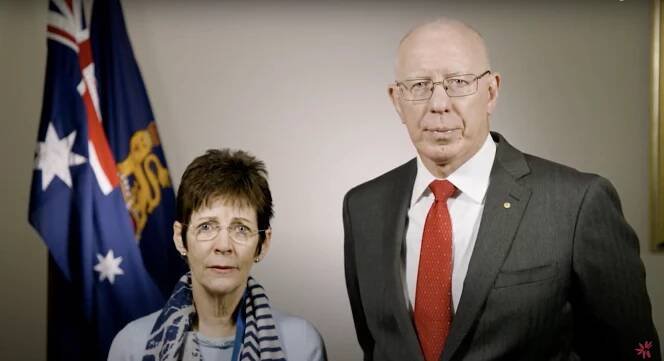 His Excellency General The Honourable David Hurley and his wife Mrs Hurley 