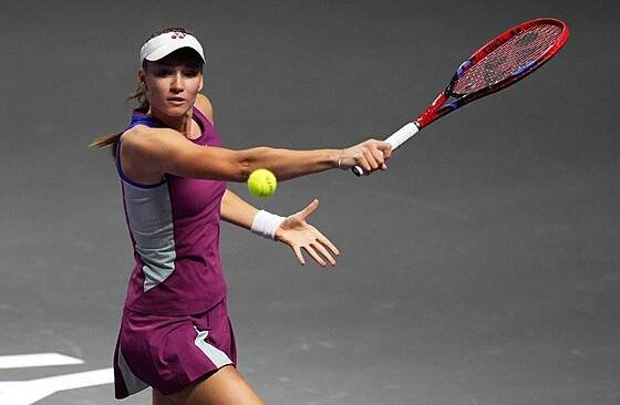 Jelena Rybakinová ve svém druhém duelu na Turnaji mistryň.