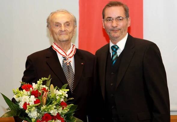 Ministerpräsident a.D. Matthias Platzeck mit Werner Bader