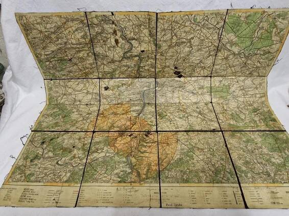 Vojenská letecká mapa Prahy - první republika - Sběratelství