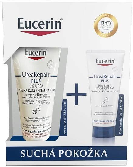 Eucerin UreaRepair PLUS vánoční kazeta 2 ks