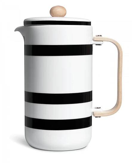 Keramická kávová konvice french press Omaggio Black