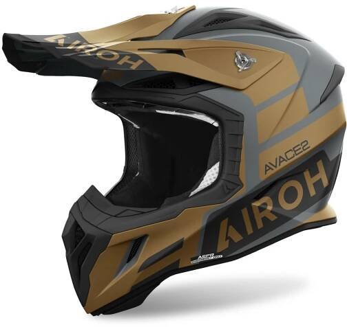 Motokrosová helma Airoh Aviator Ace 2 Sake matná zlatá