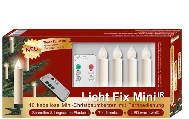 Niko LED svíčky na vánoční stromek Licht Fix Mini bez kabelu, sada 10 ks nakoupit u OBI