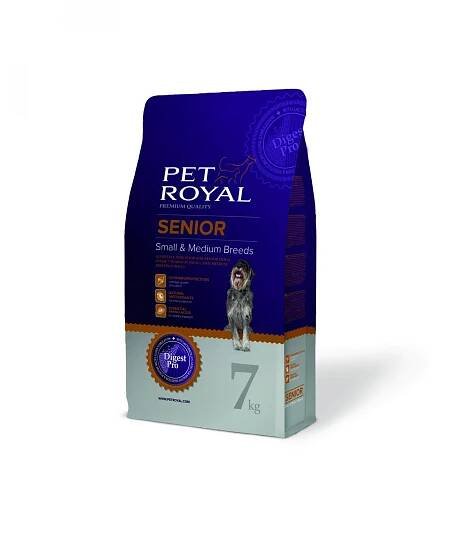 Pet Royal Senior Dog Small and Medium Breed 7 kg | SrovnejLeky.cz