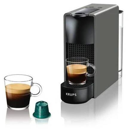 Kapslový kávovar Krups Nespresso Essenza mini XN110B10 šedý