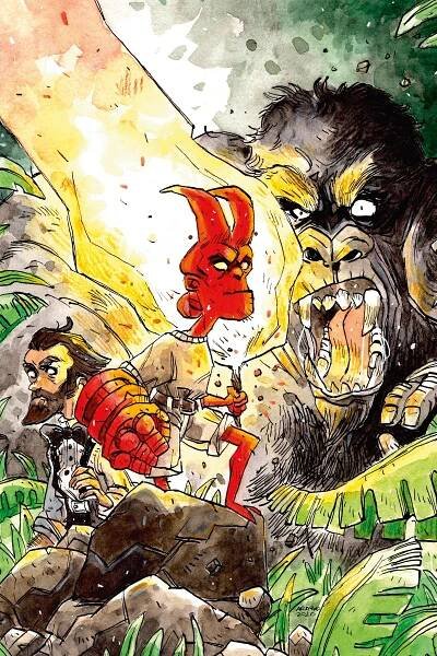 Young Hellboy: The Hidden Land #2 variant cover