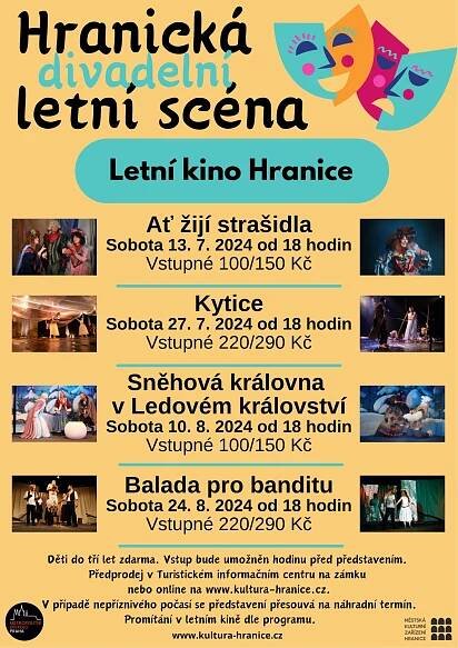 Hranická letní divadelní scéna láká na muzikálová pohádku i romantiku • Městská kulturní zařízení Hranice