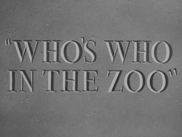 Who's Who in the Zoo - Wikipedia