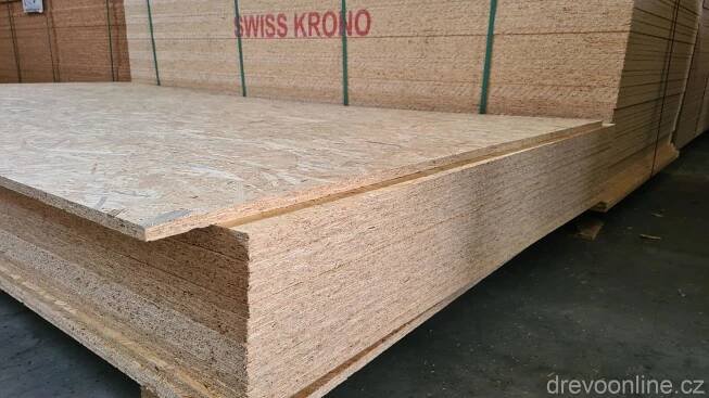 OSB 3 deska 12 mm, ostrá hrana 2500 x 1250 - CENA za m2