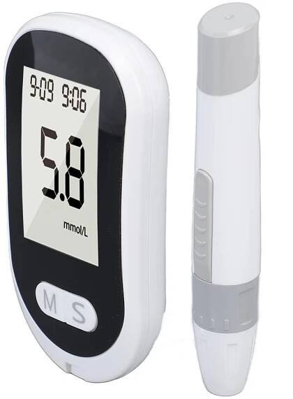 Systém pro monitorování hladiny glukózy v krvi Bez kódování Diabetické pomůcky Glukometr s 50 testovacími
