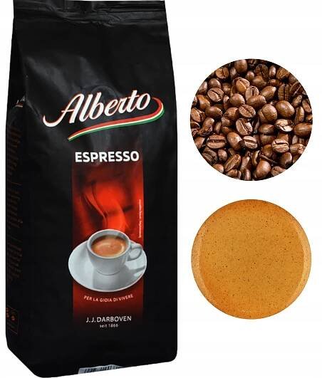 Alberto Espresso káva zrnková arabica intenzivní 1kg