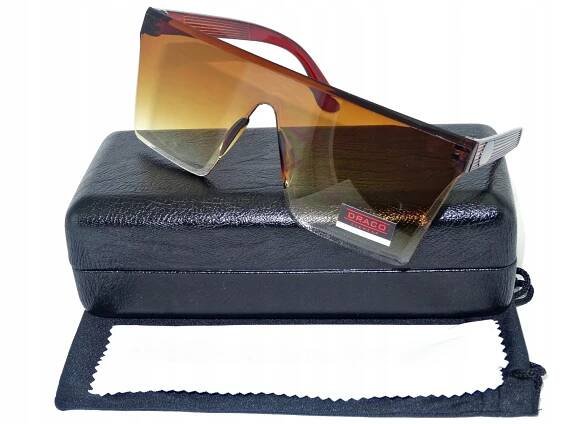 DÁMSKÉ ČTVERCOVÉ BEZRÁMEČKOVÉ BRÝLE FASHION, HNĚDÁ STÍNOVANÁ SKLA Model DR-3730C2_H