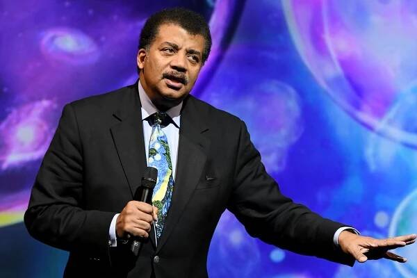 Neil deGrasse Tyson speaks onstage during the Onward18 Conference.