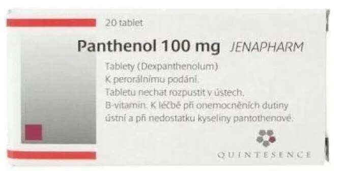 Panthenol 100mg Jenapharm 20 tablet
