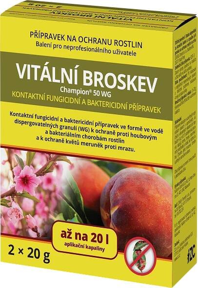 Vitální broskev postřik na ochranu rostlin 2x 20 g od 83 Kč
