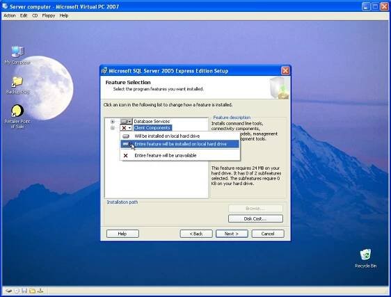 Retailer | Install : Install SQL