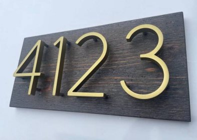 Modern Address Sign | Modern House Number Sign | Modern House Numbers | Modern Address Plaque | Rustic House Numbers | Rustic Address Sign