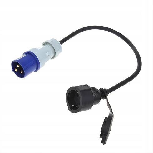 ADAPTÉR PŘECHODKA CEE ZÁSUVKA ZÁSTRČKA 230V 40cm pro KARAVAN