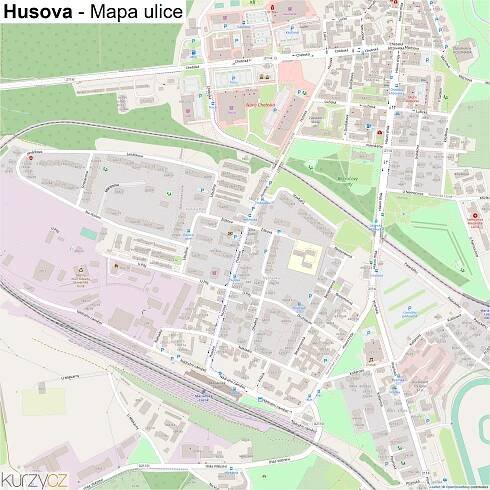 Husova - mapy | Kurzy.cz