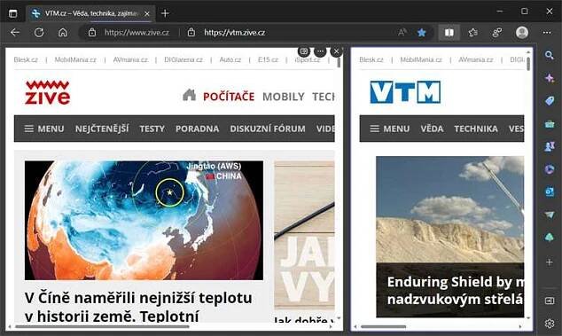 Pokud si chcete vyzkoušet nový režim zobrazení, postupujte následovně: stáhněte a nainstalujte si testovací Canary sestavení prohlížeče Microsoft Edge, po spuštění zadejte do adresního řádku edge://flags/#edge-split-screen, z rozbalovací nabídky u položky Microsoft Edge Split Screen zvolte Enabled a restartujte prohlížeč.