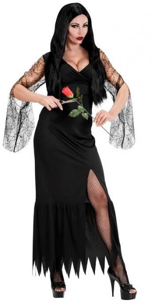 Dámský kostým čarodějnice (Morticia Addams) | 4lol.cz