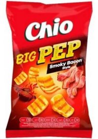 Chio Big Pep smažený pšenično bramborový snack s příchutí uzené slaniny 65 g od 30 Kč - Heureka.cz