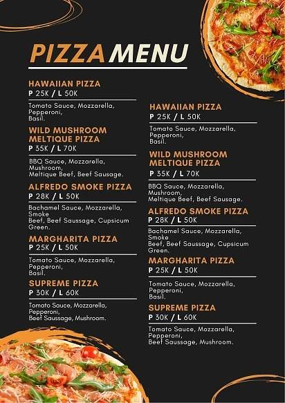 Free printable and customizable Italian menu templates | Canva