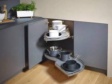 LeMans kitchen corner unit solution from Kesseböhmer