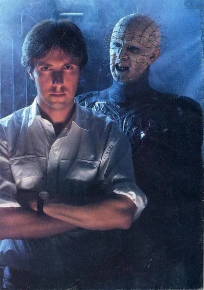 Clive Barker a Doug Bradley jako Pinhead
