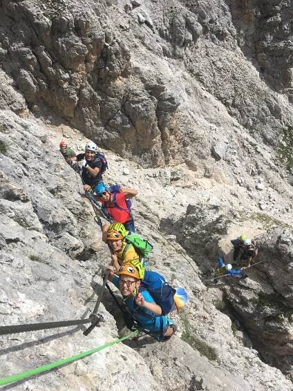 Via ferrata Cir V for families and beginners - Helmut Kostner