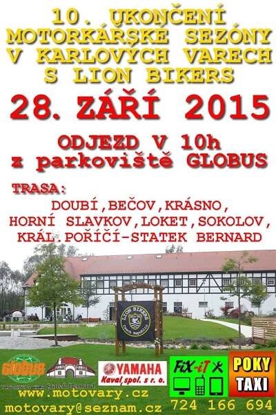 13. Ukončení motorkářské sezóny v KV - kalendář akcí - motozábava.cz 