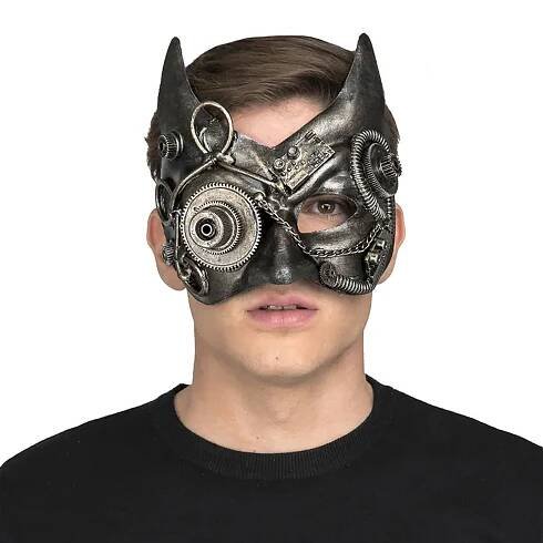 Maska Steampunk - Mechanická kočka | imago.cz