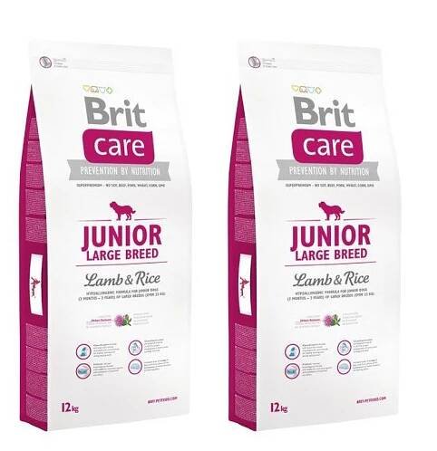 BRIT Care Junior Large Breed lamb & rice 2 x 12 kg