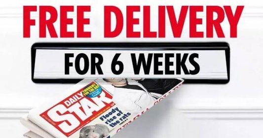 Get The Daily Star every day delivered to your door free for six weeks