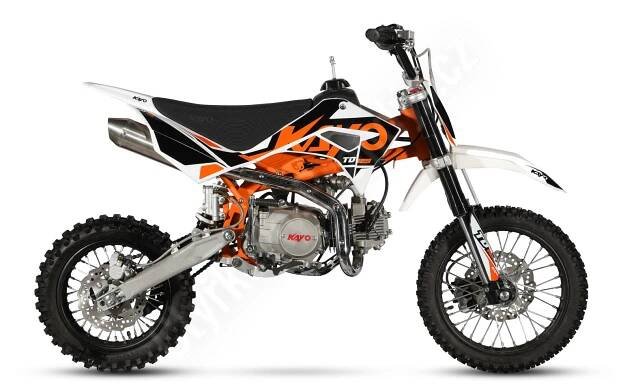 Dětská čtyřtaktní motorka pitbike KAYO TD125, 5.6 kW, 4-taktní, sedlo 75cm 14/12 | Čtyřkolky-brandýs.cz