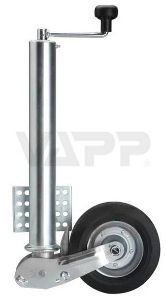 Kolečko opěrné automat. WW VK 60/KH/200 VBB s plochou přírubou, 250 kg