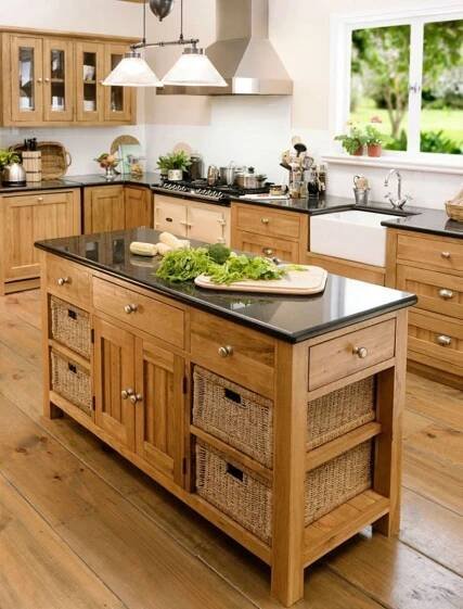 31 Proper Countertop Design for Clean Impression - Matchness.com | Rustic kitchen cabinets, Kitchen cabinet design, Rustic kitchen