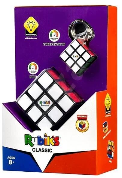 RUBIKOVA KOSTKA SADA KLASIK 3X3 + PŘÍVĚSEK