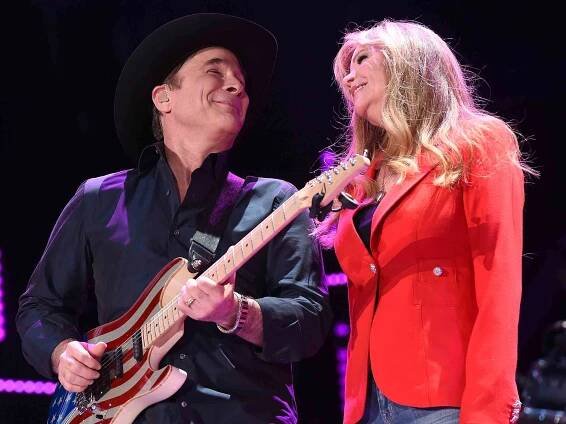Clint Black and actress Lisa Hartman Black perform onstage during 2016 CMA Festival on June 10, 2016 in Nashville, Tennessee. 