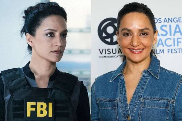 Archie Panjabi in 'Blindspot' ; Archie Panjabi attends the 2025 LA Asian Pacific Film Festival on May 01, 2025 in Los Angeles, California.