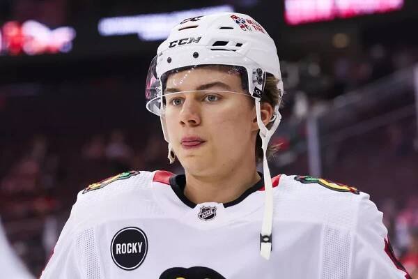 Connor Bedard couldn't finish the first period on Friday after being hit