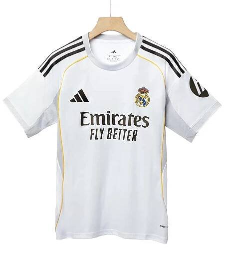 Real Madrid Soccer Jersey Home Shirt 2025/26