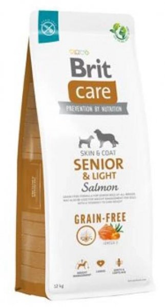 Brit Care Grain-free Senior & Light Salmon 12 kg