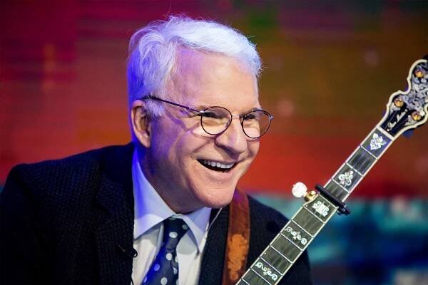 TODAY -- Pictured: Steve Martin with Steep Canyon Rangers and TODAY anchors and staff on Thursday, September 28, 2017 -- (Photo by: Nathan Congleton/NBCU Photo Bank/NBCUniversal via Getty Images via Getty Images)