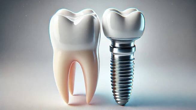 Implantát s korunkou jako okamžitá náhrada nevyhovujícího zubu | Studio 32: zubní ordinace Praha 10