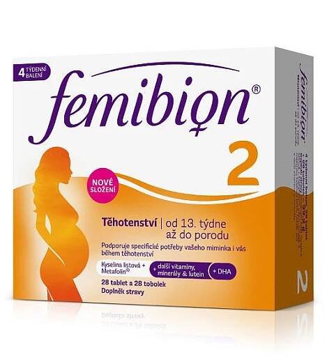 FEMIBION 2 Těhotenství 28ks + 28ks od 499 Kč - srovnání cen | Leano.cz