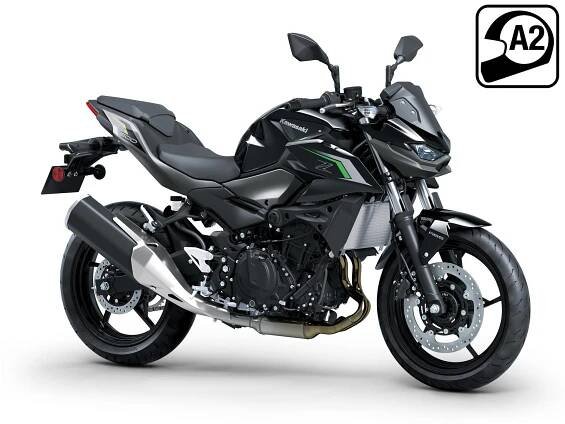 Kawasaki Z500 Metallic Spark Black 2025
