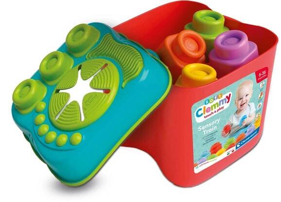 CLEMENTONI CLEMMY BABY - SENSORY BUCKET WITH CUBES